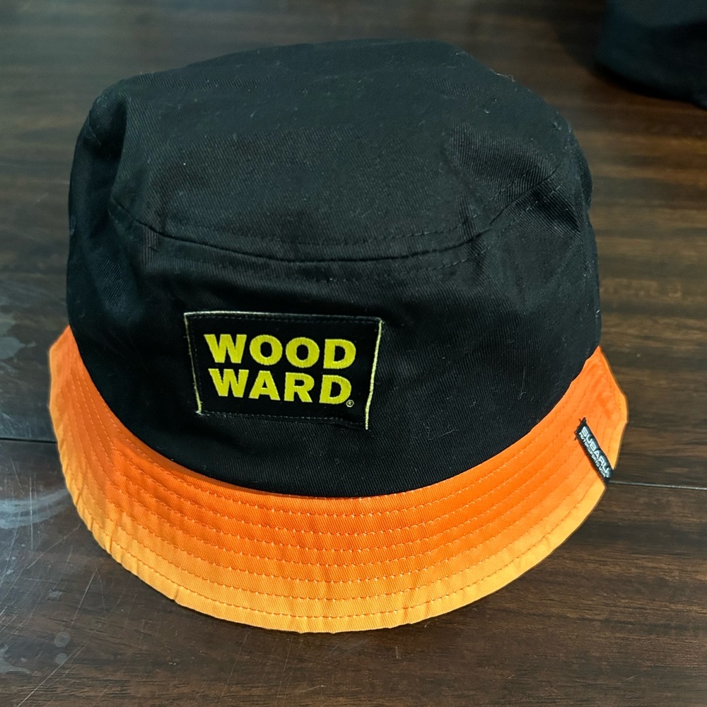 Woodward black and orange bucket hat